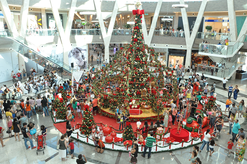 Shoppings preveem crescimento de 16% nas vendas de Natal