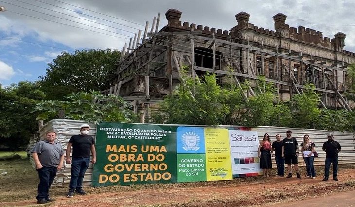 Governo e FCMS iniciam restauro do Castelinho de Ponta Porã dentro do programa Retomada MS