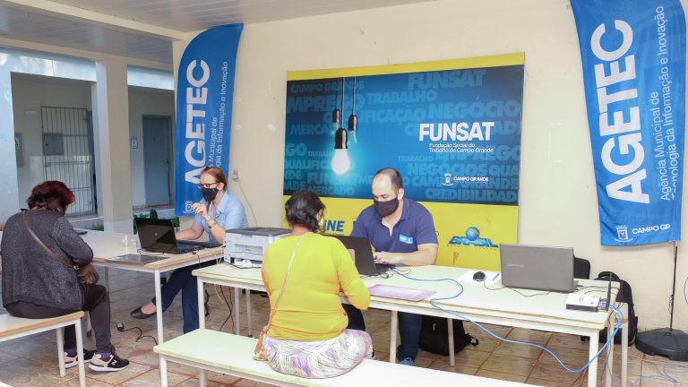 Funsat Itinerante leva atendimento ao novo Cras do Jardim Noroeste