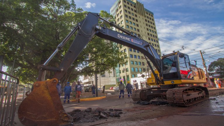 Fim de semana será de obras na região central