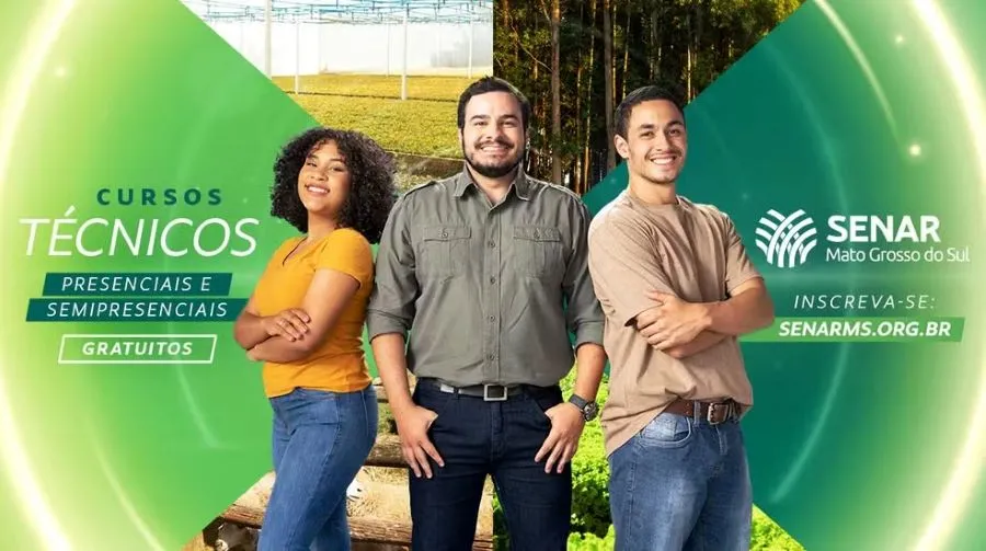 Senar/MS abre 310 vagas para Cursos Técnicos presenciais e semipresenciais
