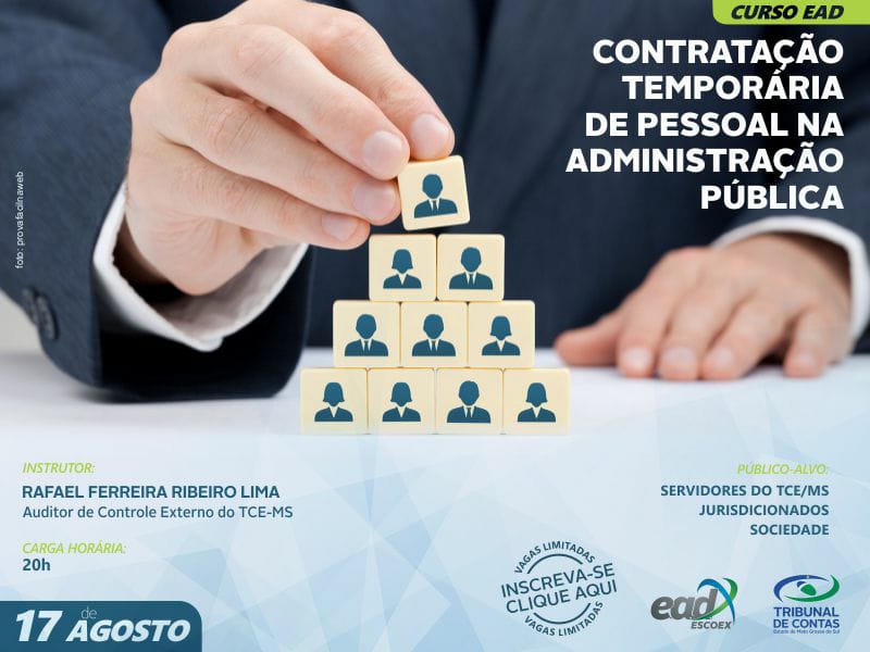 Novo curso do TCE-MS orienta sobre contratação de pessoal