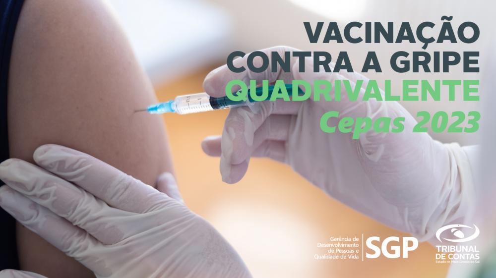 Servidores do TCE-MS terão vacinas contra gripe Cepas 2023 gratuitamente