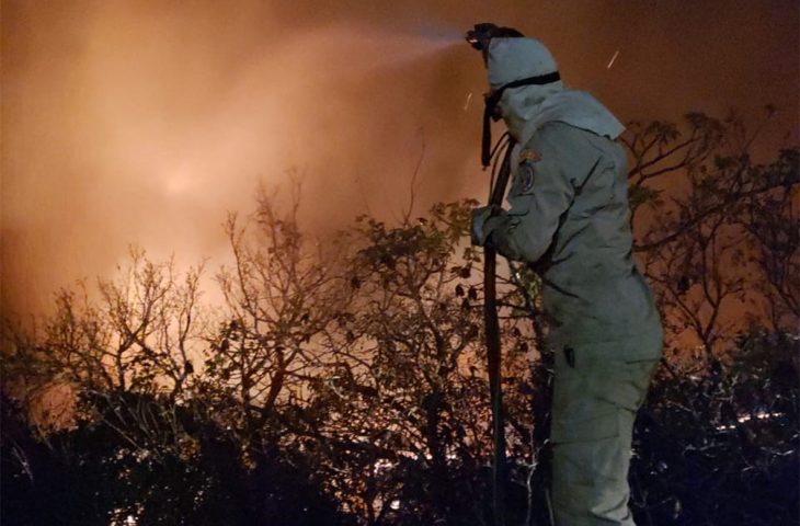 Bombeiros mantém combate aos incêndios no Pantanal e fumaça prejudica apoio aéreo