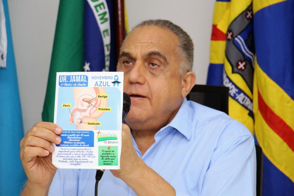 Rei dos memes, vereador Dr. Jamal faz alerta sobre a saúde dos homens e a presença do urologista